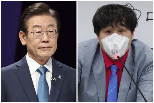 이재명(왼쪽) 더불어민주당 대표와 서민 단국대학교 의과대학 교수. <연합뉴스>